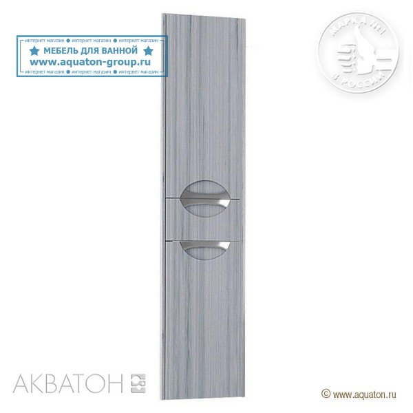 Шкаф-колонна АКВАТОН Сильва, правый дуб фьорд