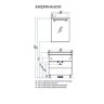 Мебель для ванной Акватон - АМЕРИНА 80 М коричневая