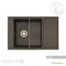 Мойка кухонная АКВАТОН Делия 78, кофе