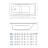 Ванна акриловая Koller Pool Edge 160х750 Прямоугольная, белая