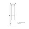 Шкаф-колонна подвесная АКВАТОН Инфинити левая